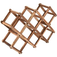 Rotwein Rack 10 Flaschenhalter Halterung Bar Display Regal Folding Weinregal Alkohol Care Drink von TLILY