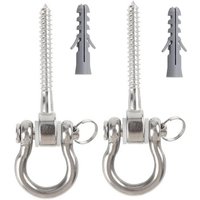 Schaukelaufhänger-Set, Haken M8, strapazierfähig, 180 °, Edelstahl, Hängematte, 1800 lb (1800 lb) Kapazität, für Sandsackstuhl von TLILY
