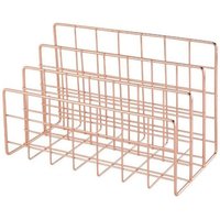 Schreibtisch-Organizer aus Metallgeflecht, für den Schreibtisch, Briefsortierer, Postfach, Akten-Organizer, für Büro und Zuhause, Buchstützen, von TLILY