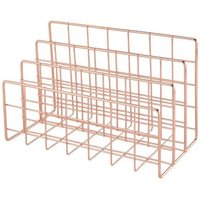 Schreibtisch-Organizer aus Metallgeflecht, für den Schreibtisch, Briefsortierer, Postfach, Akten-Organizer, für Büro und Zuhause, Buchstützen, von TLILY