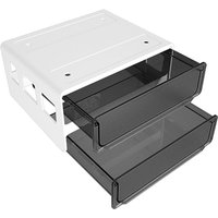 Schubladen-Organizer Unter Dem Schreibtisch, Versteckter Selbstklebender Organizer, Anbringbarer Schubladen-Organizer mit 2 Schichten, Schwarz Schubladen-Organizer Unter Dem Schreibtisch, Versteckter Selbstklebender Organizer, Anbringbarer Schubladen-Organizer mit 2 Schichten, Schwarz von TLILY