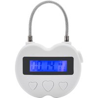 Smart Time Lock LCD-Display Zeitschloss Multifunktions-Elektronik-Timer, Wasserdichtes USB-Wiederaufladbares TemporäRes Timer-VorhäNgeschloss von TLILY