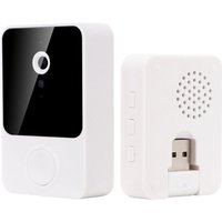 Smart Visual Doorbell Drahtlose WIFI-TüRklingel Intelligente Sicherheits-TüRklingelkamera mit Nachtsicht-EchtzeitüBerwachung von TLILY