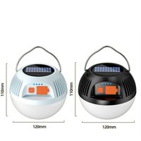Solar Camping Lampe USB wiederaufladbare LED Zelt Licht 3 Modi tragbare Laternen Notfall stark für Outdoor Garten B von TLILY