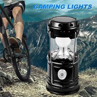 Solar-LED-Tragbare Laterne Teleskop-Taschenlampe Multifunktions-Outdoor-Camping-Notzeltlampe COB-Beleuchtung Gold von TLILY