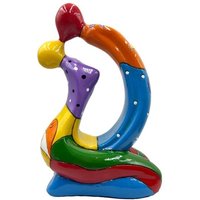 Statue des küssenden Liebenden, abstrakte moderne Harz-Handwerks-Paar-Skulptur, Desktop-Ornamente, Heimdekoration für Büro, Schlafzimmer von TLILY