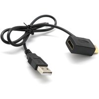Tlily - Stecker Auf + Usb 2.0 Ladegerät Kabel Verteiler Adapter Verlängerung von TLILY
