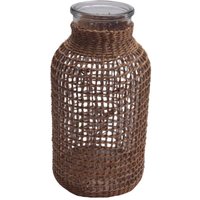 Stroh Glas Blumen Vase Japanischer Topf im Nordisch Vertraglich Vereinbarten Kreativen Korb für Wasser Pflanzen -L Stroh Glas Blumen Vase Japanischer Topf im Nordisch Vertraglich Vereinbarten Kreativen Korb für Wasser Pflanzen -L von TLILY