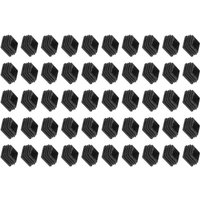 Tlily - Stuhlbein Kunststoff Stulpdeckel Endkappe Vierkant Rohreinsatz Schwarz 20mmx20mm 50St von TLILY