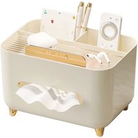 Tlily - Taschentuch-Aufbewahrungsbox, Multifunktionaler Taschentuchbox-Halter, Taschentuchspender, Taschentuchbezug-Nachttisch-Organizer,C von TLILY