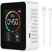 Temperatur und Feuchtigkeit Messer, Luft QualitäT Monitor, CO2 Detektor, 3-In-1 Digital Verschmutzung Kohlen Dioxid Detektor a Temperatur und Feuchtigkeit Messer, Luft QualitäT Monitor, CO2 Detektor, 3-In-1 Digital Verschmutzung Kohlen Dioxid Detektor a von TLILY