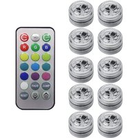 10 Drahtlose LED-Auto-Innenumgebungslicht-Fernbedienung Batteriebetriebene Vase-Pool-Teich-Laternen-Dekoration 10 Drahtlose LED-Auto-Innenumgebungslicht-Fernbedienung Batteriebetriebene Vase-Pool-Teich-Laternen-Dekoration von TLILY