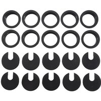 Tlily - 10 pcs 35 mm schwarze Kabeldurchfuehrung Kabeldurchlass Schreibtisch Tisch aus Draht von TLILY