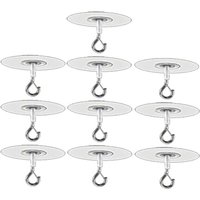 10Pcs Klebstoff Decke Haken für Popcorn Beton Strukturierte Wand, Kein Bohren Selbst 10Pcs Klebstoff Decke Haken für Popcorn Beton Strukturierte Wand, Kein Bohren Selbst von TLILY