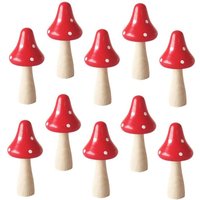 10Pcs Mikroskopische Pilz Ornament Keramik Pflanzer Bonsai Decor 10Pcs Mikroskopische Pilz Ornament Keramik Pflanzer Bonsai Decor von TLILY