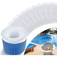 Tlily - 10er-Pack Pool-Skimmer-Socken, Filterbeutel, die perfekte Socke/das perfekte Netz zum Schutz Ihres eingebauten oder oberirdischen Pools von TLILY