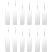 12 Stück durchsichtige, leere Stuhl-Sitzschilder aus Acryl für Hochzeiten, DIY-Hängebänder, wichtige Reserviert-Schilder, leere Lebensmittel-Schilder 12 Stück durchsichtige, leere Stuhl-Sitzschilder aus Acryl für Hochzeiten, DIY-Hängebänder, wichtige Reserviert-Schilder, leere Lebensmittel-Schilder von TLILY