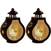 2 Stück Ramadan-Laterne, Vintage-Kerze, Heimdekoration von TLILY