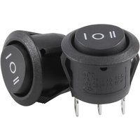 2 x ac 6A / 250V 10A 125V 3 Pin spdt ein aus Position Rundes Boot Wippschalter von TLILY
