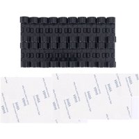 Tlily - 20 Teile/los Drahtbefestigungsklemme Desktop-Clip Transparente Clips Halter Kabel USB-Geräte-Organizer (Schwarz) von TLILY