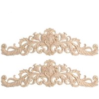 2pcs Bastelholz Schrank M?bel Schnitzerei Ecke Holz Ornament Holzornamente Handgemacht Größe c von TLILY