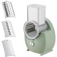Tlily - 3-in-1 Elektrischer rotierender Gemüseschneider, automatischer USB-Zerkleinerer, zerkleinerte Reibe mit 3 Klingen, Cutter von TLILY