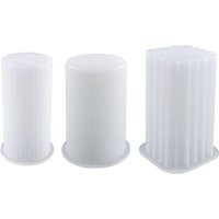 3er-Pack Kerzenformen, Zylinderformen aus Silikon von TLILY
