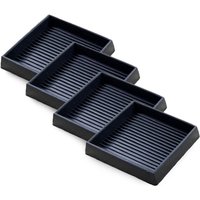 4 StüCk Rutschfeste MöBelpolster - 7,6 x cm Quadratische Gummi-Anti-Rutsch-GießRollenbecher, Beinuntersetzer für Couch, Stuhl, Bettstopper 4 StüCk Rutschfeste MöBelpolster - 7,6 x cm Quadratische Gummi-Anti-Rutsch-GießRollenbecher, Beinuntersetzer für Couch, Stuhl, Bettstopper von TLILY