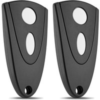 Tlily - 433 MHz Garagentoröffner für Tormatic Novotron 502 MAX43-2 / 512 MIX43-2 Fernbedienung, 2er-Pack (weißer Schlüssel) von TLILY