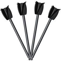 Tlily - 4Pcs Epoxy Mischstab Farbe RüHrstab Zement Farbmischer Aufsatz mit Bohrfutter für ÖLfarbe (Schwarz) von TLILY