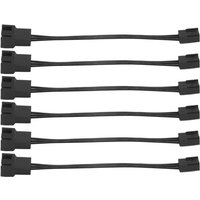 Tlily - 6 StüCk 4Pin pwm auf 3Pin Standard KüHlung LüFter Adapter Kabel von TLILY