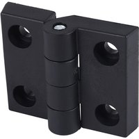 Tlily - 63mm x 50mm Schrank Kunststoff Tuerangel Torangel Einstemmband Tuerband schwarz de von TLILY