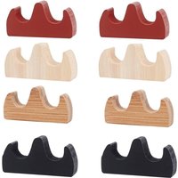 8Pcs Malerei Pinsel Rest Stehen 4 Farbe Kalligraphie Halter Feuer Geformt Holz Schreiben Rack von TLILY