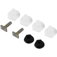 Tlily - 8pc VorderradkotflÜGel Zierclips Kunststoff Metall Schraubenmutter Set für Corsa c von TLILY