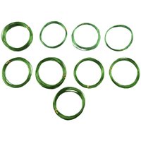 Tlily - 9 Rollen Bonsai DräHte Aus Eloxiertem Aluminium Training Draht mit 3 GrößEn (1,0 Mm, 1,5 2,0 Mm), GesamtläNge 147 Fuß (GrüN) von TLILY