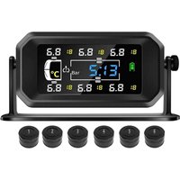 Tlily - Auto rv Lkw tpms 6 Räder Sensor Solar Reifendruck Überwachung System Temperatur Uhr Air Display Alarm ein Tlily - Auto rv Lkw tpms 6 Räder Sensor Solar Reifendruck Überwachung System Temperatur Uhr Air Display Alarm ein von TLILY