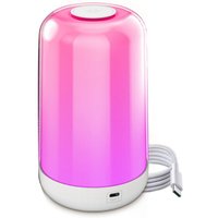Bluetooth Smart Touch Nachttischlampe Dimmbares RGB-LED-Licht von TLILY