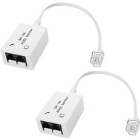 DSL-Filter-Splitter adsl für Telefonleitung, Stecker auf 2 Buchsen DSL-Filter-Splitter adsl für Telefonleitung, Stecker auf 2 Buchsen von TLILY