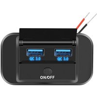 Dual-USB-PD-Typ-C-Schnellladebuchse 12 V/24 v QC3.0-Netzteil, Modifizierte Steckdose mit Ein-/Aus-Taste für Auto, Boot, Wohnmobil Dual-USB-PD-Typ-C-Schnellladebuchse 12 V/24 v QC3.0-Netzteil, Modifizierte Steckdose mit Ein-/Aus-Taste für Auto, Boot, Wohnmobil von TLILY