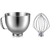 Tlily - Edelstahl-SchüSsel-Schneebesen für 4.5-5Quart Tilt Head Standmixer Mixer Bowl SpüLmaschinenfest Tlily - Edelstahl-SchüSsel-Schneebesen für 4.5-5Quart Tilt Head Standmixer Mixer Bowl SpüLmaschinenfest von TLILY