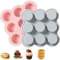 Eierform für die Heißluftfritteuse, antihaftbeschichtete Mini-Muffinform für Fritteuse, Dampfgarer von TLILY
