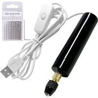 Tlily - Elektrisches Harzbohrer-Set, Mehrzweck-Stiftschraubstock-Handzubehör für Harz, Holz, Schmuck, Kunststoff Tlily - Elektrisches Harzbohrer-Set, Mehrzweck-Stiftschraubstock-Handzubehör für Harz, Holz, Schmuck, Kunststoff von TLILY