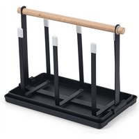 Flaschenhalter, Abtropfflaschen, FlaschenstäNder für 6 Flaschen, GeträNkehalter Aus Metall mit Abtropfschale und Flaschentrockner Flaschen Tassen Flaschenhalter, Abtropfflaschen, FlaschenstäNder für 6 Flaschen, GeträNkehalter Aus Metall mit Abtropfschale und Flaschentrockner Flaschen Tassen von TLILY