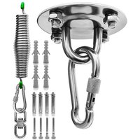Tlily - Hängesessel-Set, Boxsackhalter, Deckenhaken + Edelstahlfeder-Hängesessel, 360° drehbar Tlily - Hängesessel-Set, Boxsackhalter, Deckenhaken + Edelstahlfeder-Hängesessel, 360° drehbar von TLILY