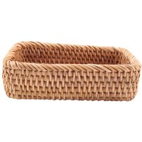 Hand Gewebte Rechteckige Rattan Weiden Korb Obst Tee Snack Brot Picknick Kosmetik Aufbewahrungs Box KüChe Haushalts Werkzeuge s von TLILY