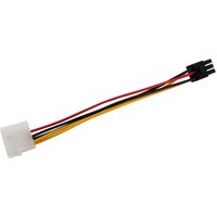 Tlily - Kabel (r) 4-Pin Stecker zu 6-Pin Buchse Stromkabel fuer PCIe pci Express Adapter weiblich von TLILY
