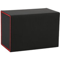Kartendeckbox, Premiumbox mit Flip-Dice-Tablett, schwarz+rot von TLILY