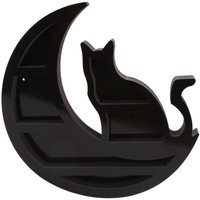 Tlily - Katze im Mond Kristall Regal Ätherisches Öl Display Wand pvc Wohnzimmer Schlafzimmer Home Storage Decor von TLILY