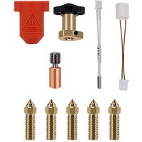 Tlily - Keramik-Heizblock-Kit, 3D-Druckerteile, hochtemperaturbeständiges Hotend mit 5 Düsen für K1/K1 max von TLILY