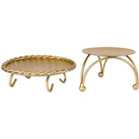 Kerzenständer Goldhalter 2er Set Deko von TLILY